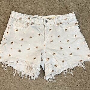 Pilcro Slim Boyfriend Jean Shorts